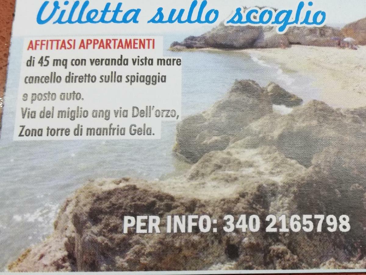 Villetta Sullo Scoglio Gela Exteriör bild